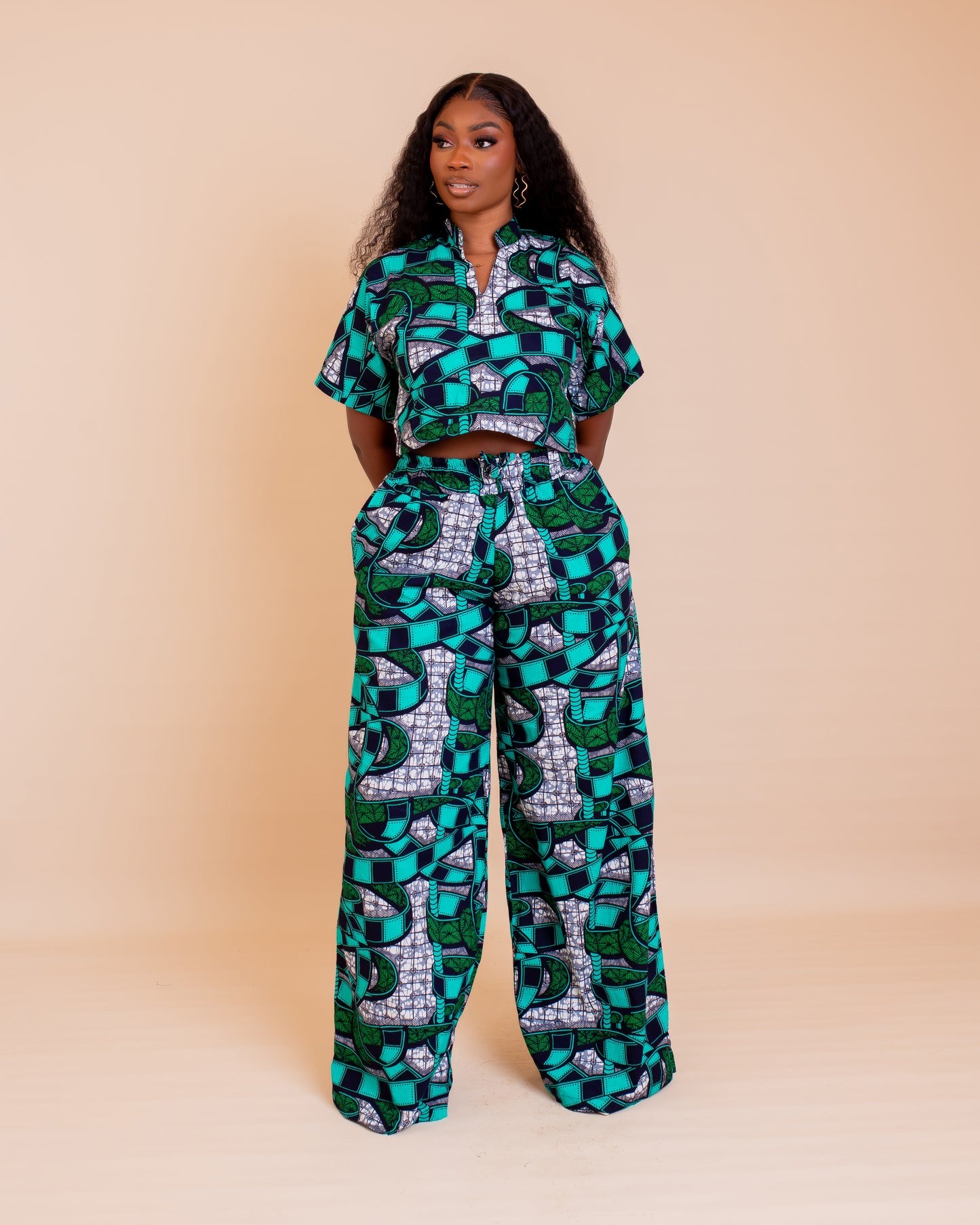 Zuri Ankara Trouser Set