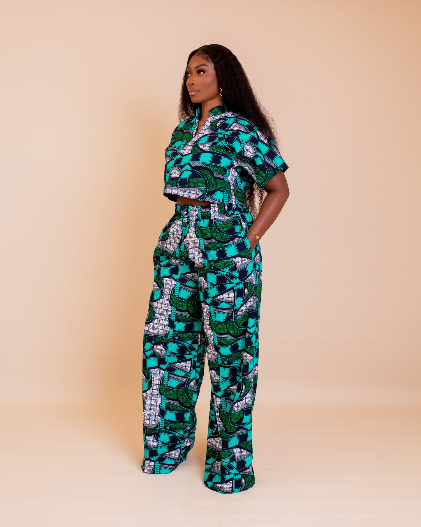 Zuri Ankara Trouser Set