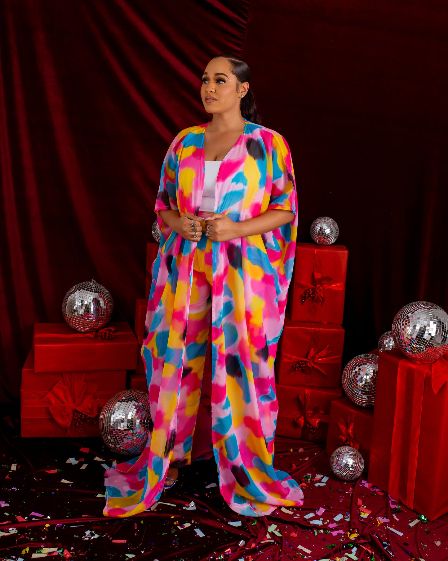Nikita kimono set ( multi print sale)