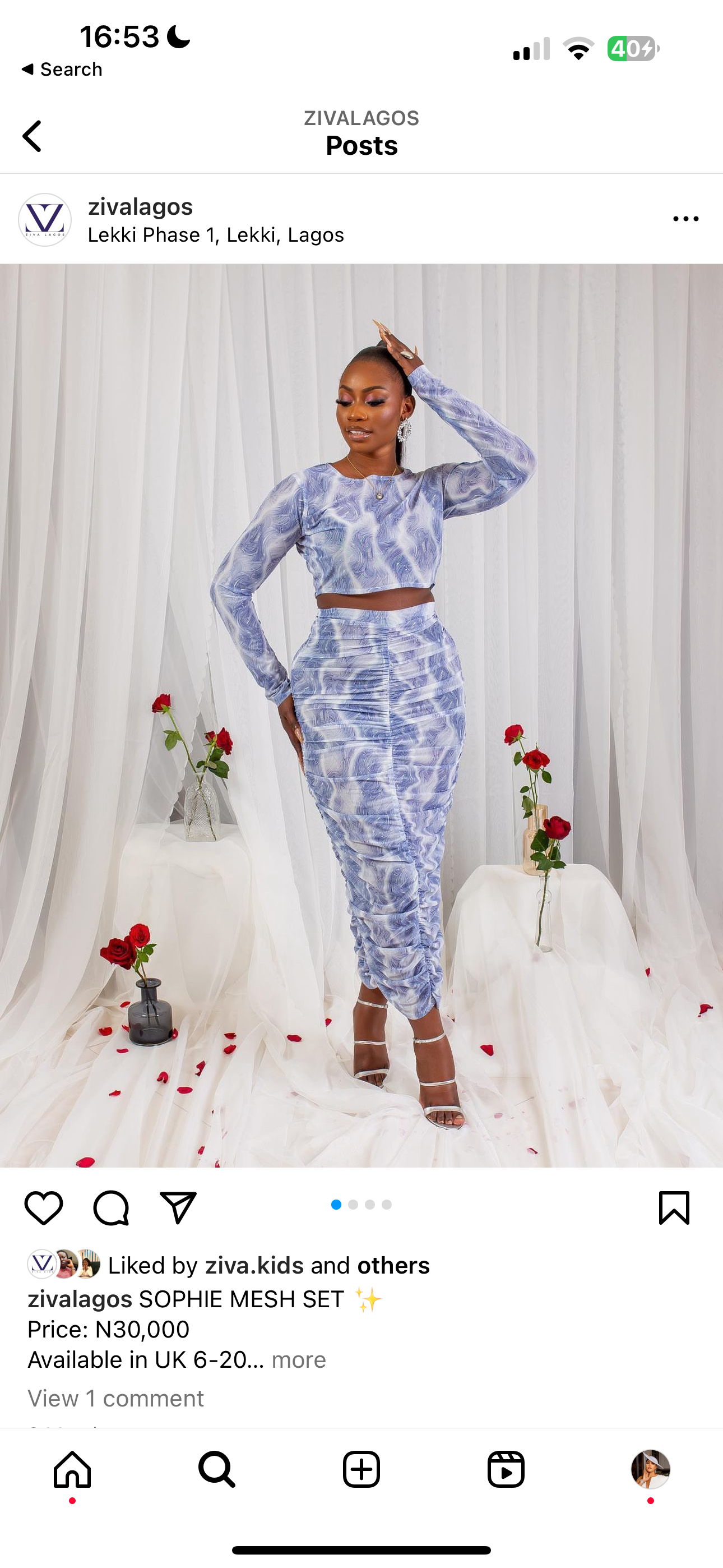 Sophie mesh set