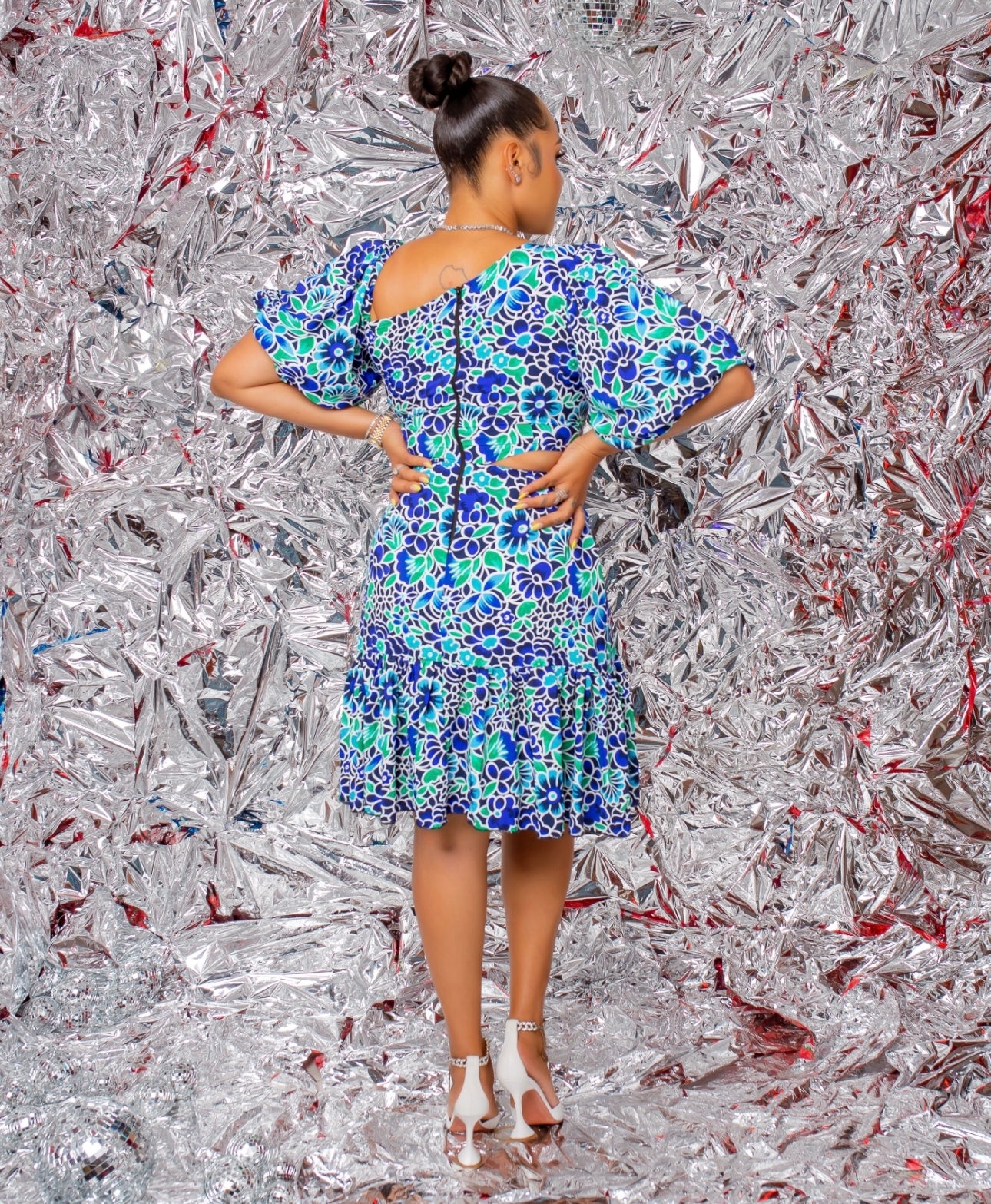 Luna dress flower print