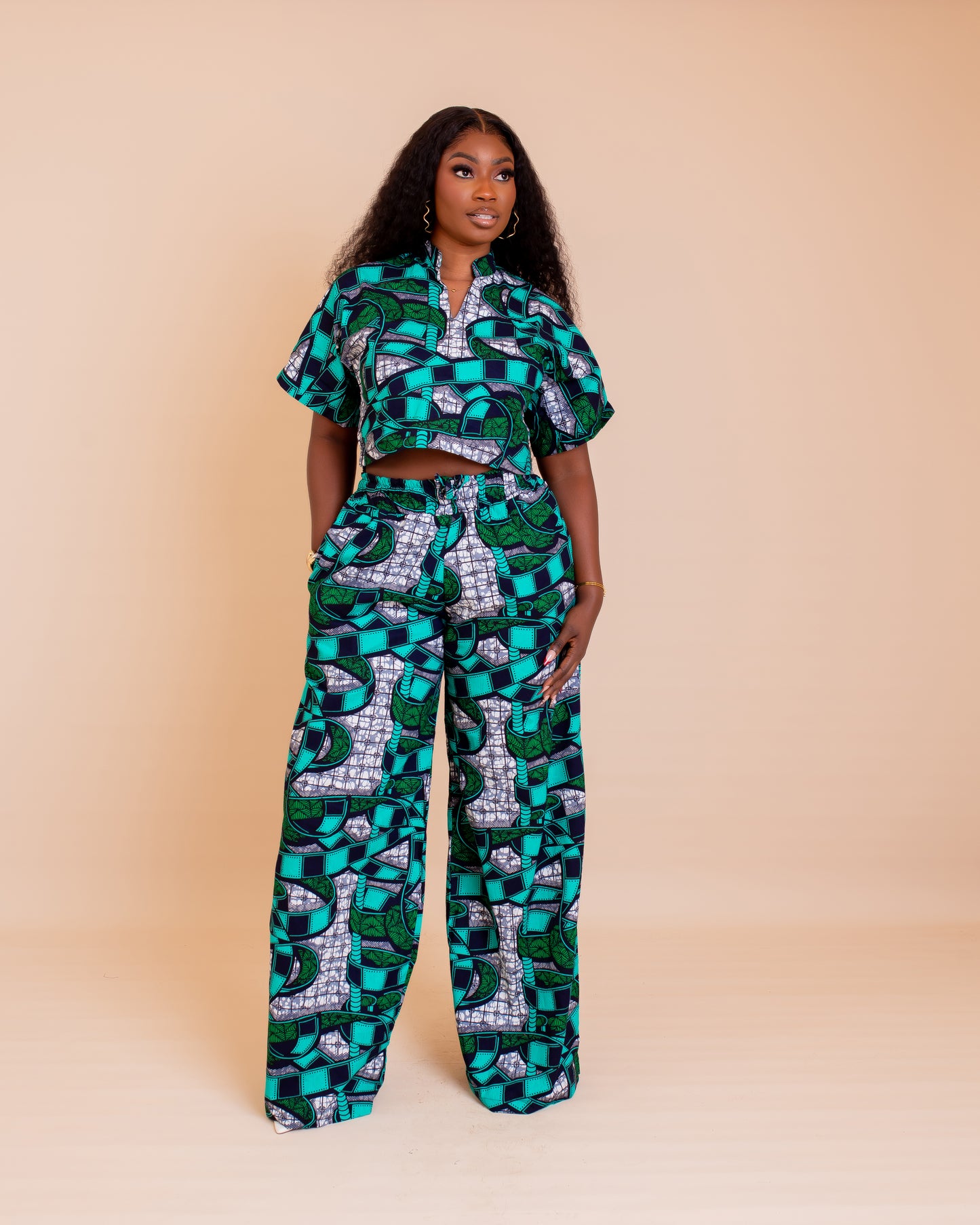 Zuri Ankara Trouser Set