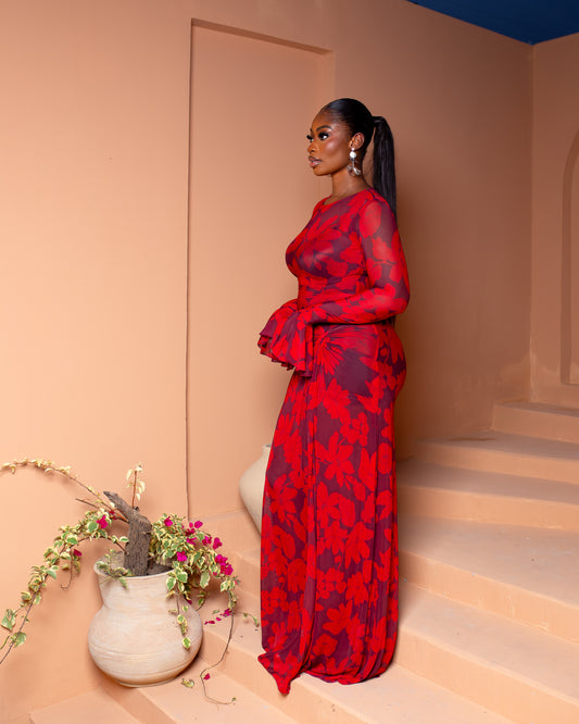 Milan Mesh (Crimson Bloom)