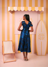 Olivia Skirt Set-Damask(Midnight Tide Print)