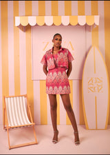 Nadia Jacket Dress Set (Petal Tide Print)