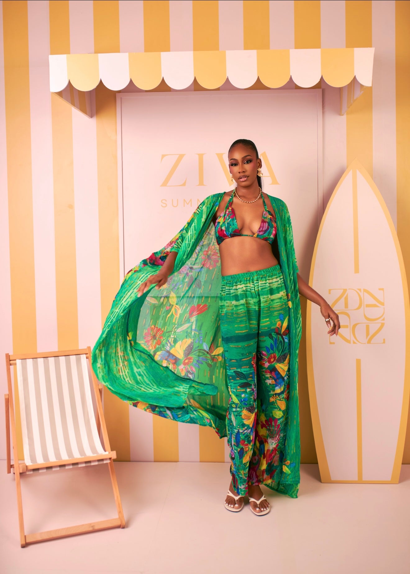Bikini Trouser Set (Island Bloom Print)