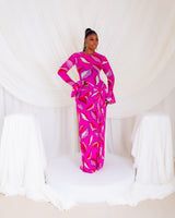 Milan Mesh Dress (Pinkaze)