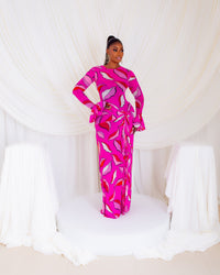 Milan Mesh Dress (Pinkaze)