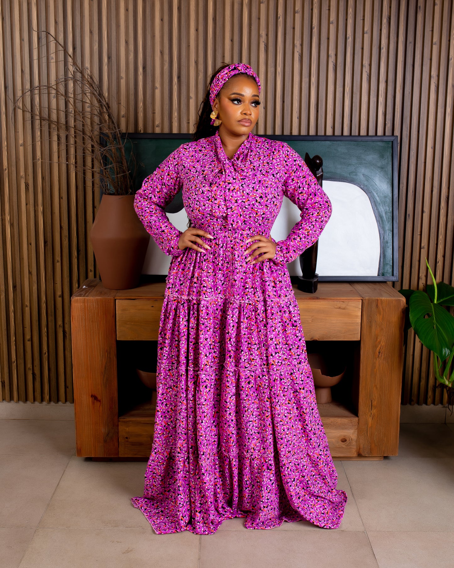 Hanan Maxi Dress (Pink)