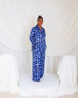 Autumn Crystal Sleeve PJ Set (Blue Bells)