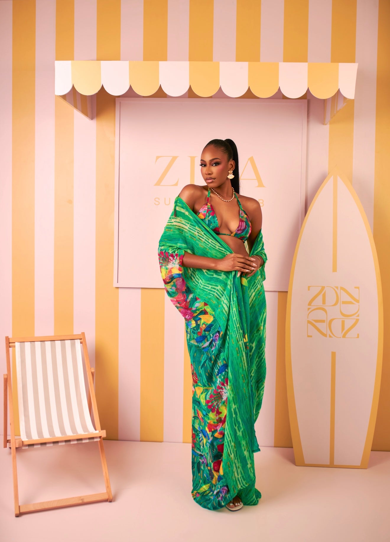 Bikini Trouser Set (Island Bloom Print)
