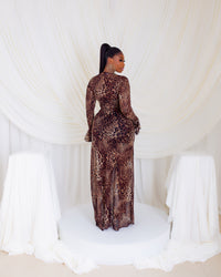 Milan Mesh Dress (Golden Wild)