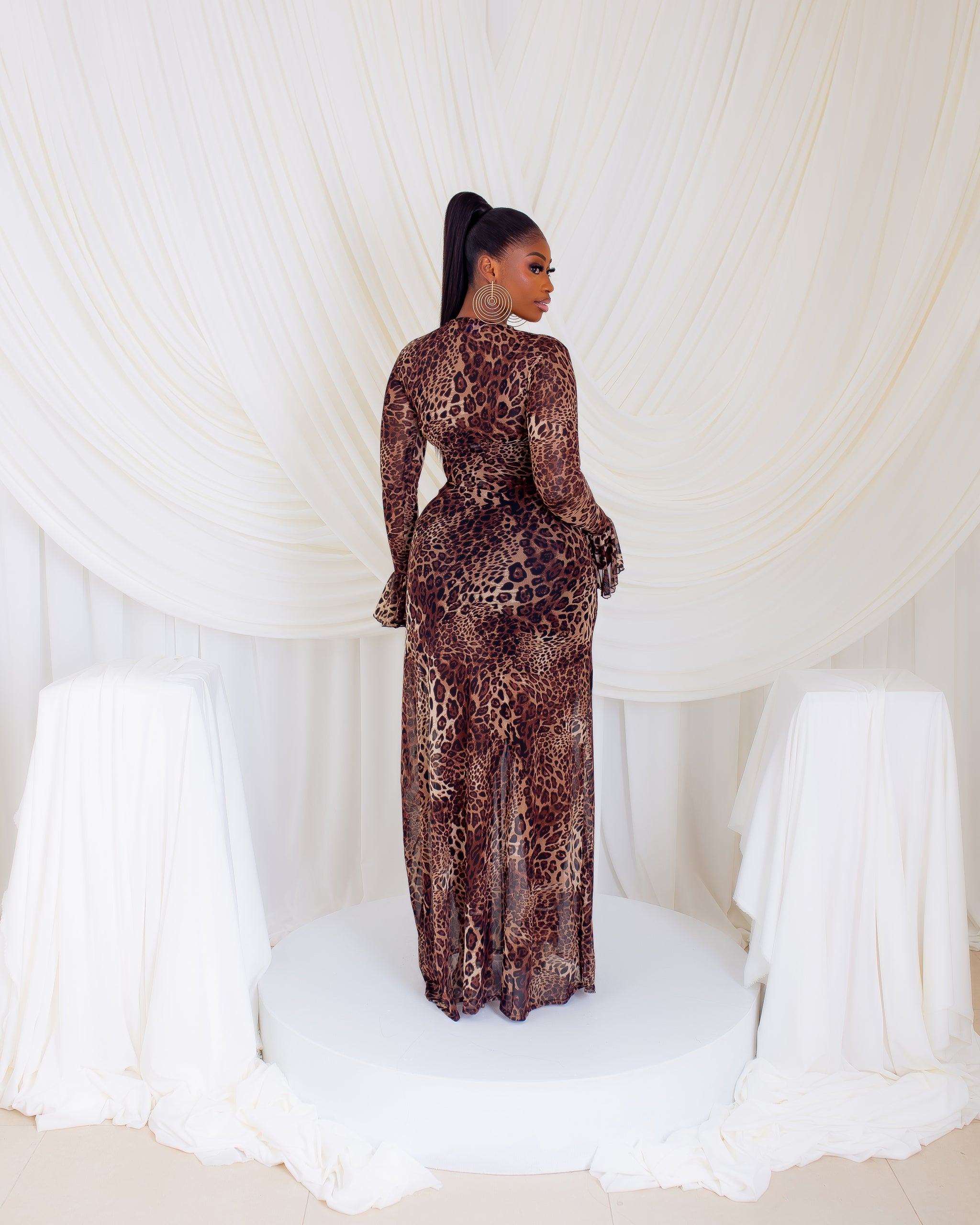 Milan Mesh Dress (Golden Wild)