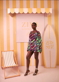 Abeni Ankara Short Set (Rhythm Print)