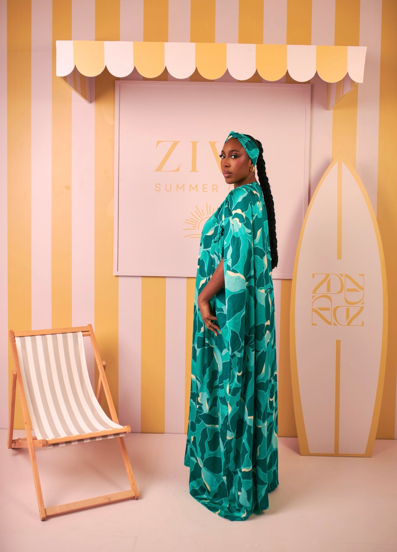Aminah Silk Bubu (Tidal Reef Print)
