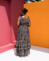Karasi Dress (Midnight Safari Print)