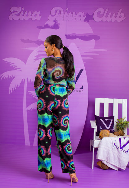 Rylee Crepe and Chiffon Set