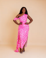 Yaya Dress (Fuchsia Flame)