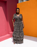 Karasi Dress (Midnight Safari Print)