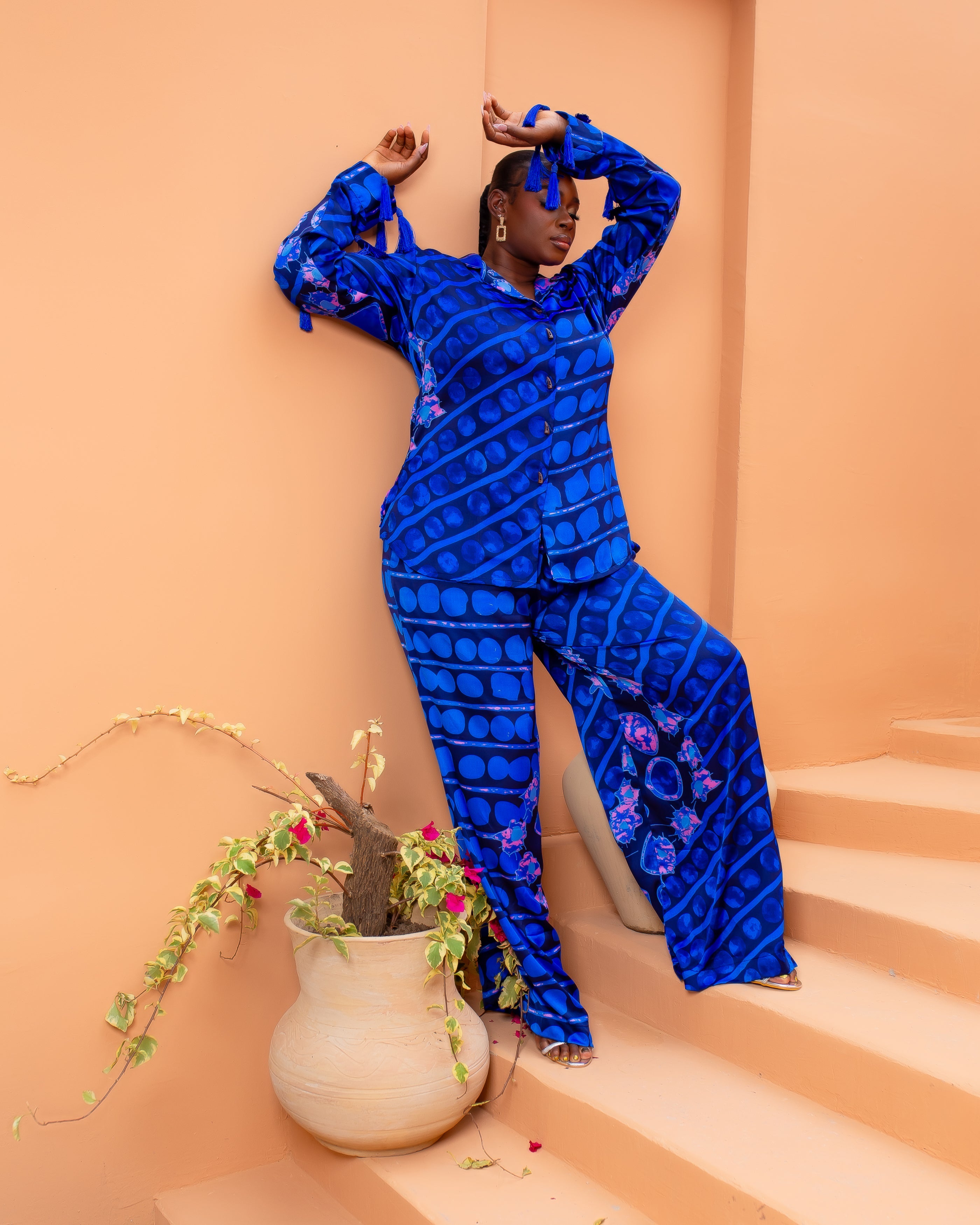 Tassle Silk Set (Midnight Ripple)