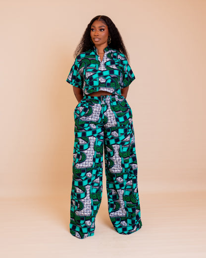 Zuri Ankara Trouser Set