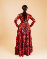 Hanan Maxi Dress (Red/Black)