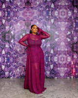 Neriah Mesh Dress (Ziva custom Print)