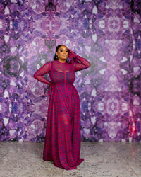 Neriah Mesh Dress (Ziva custom Print)