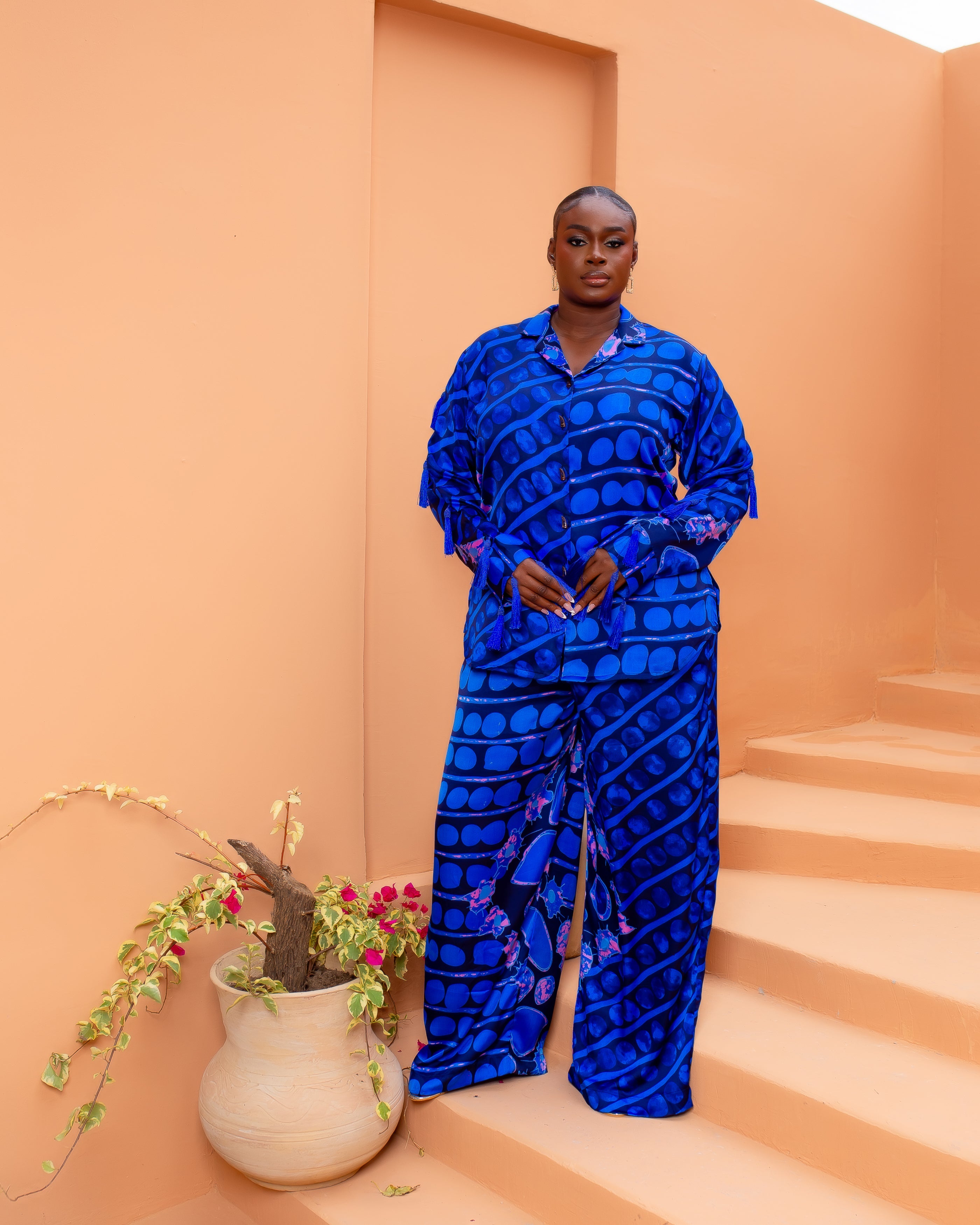 Tassle Silk Set (Midnight Ripple)
