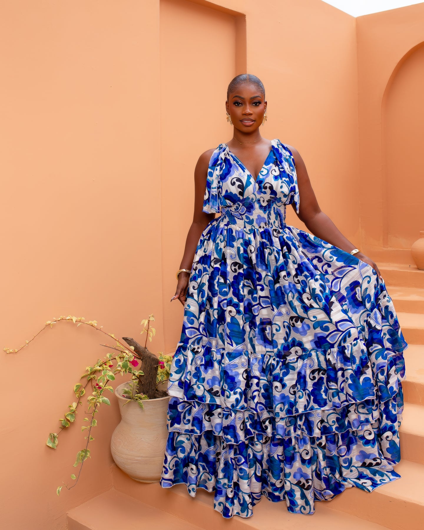 Karesi Dress (Blue Spring)