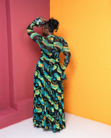 Neriah Dress (Aurora Tide Print)
