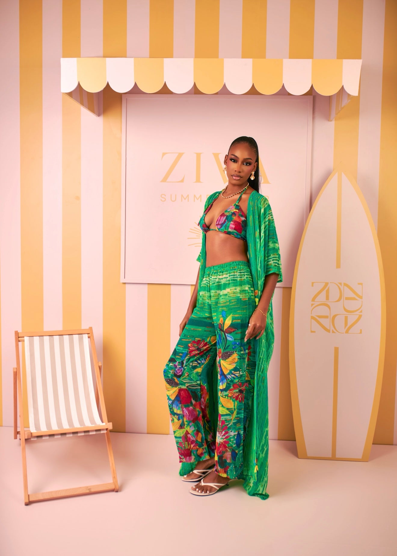 Bikini Trouser Set (Island Bloom Print)