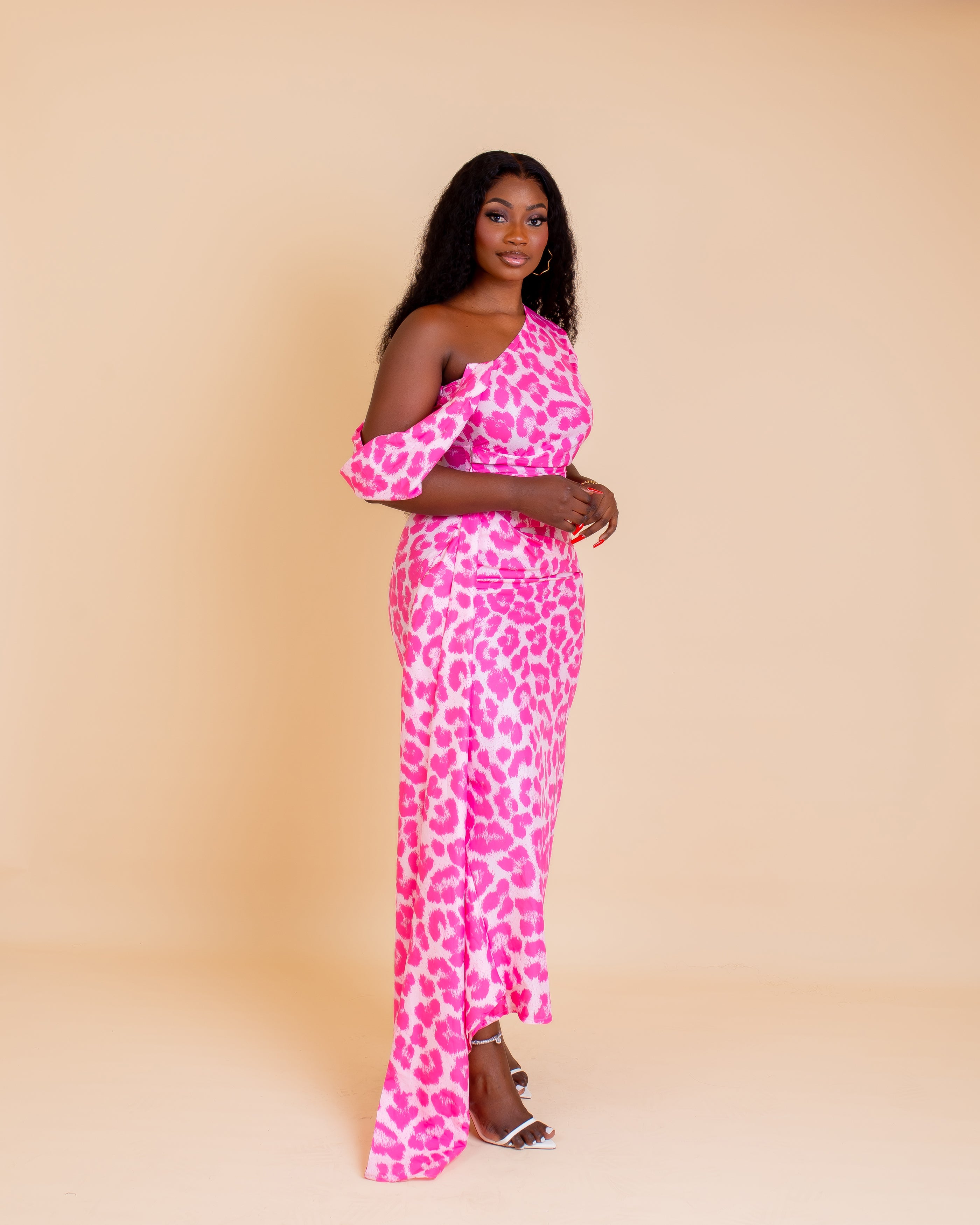 Yaya Dress (Fuchsia Flame)