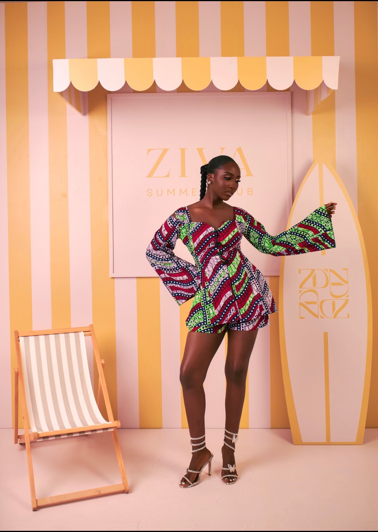Abeni Ankara Short Set (Rhythm Print)