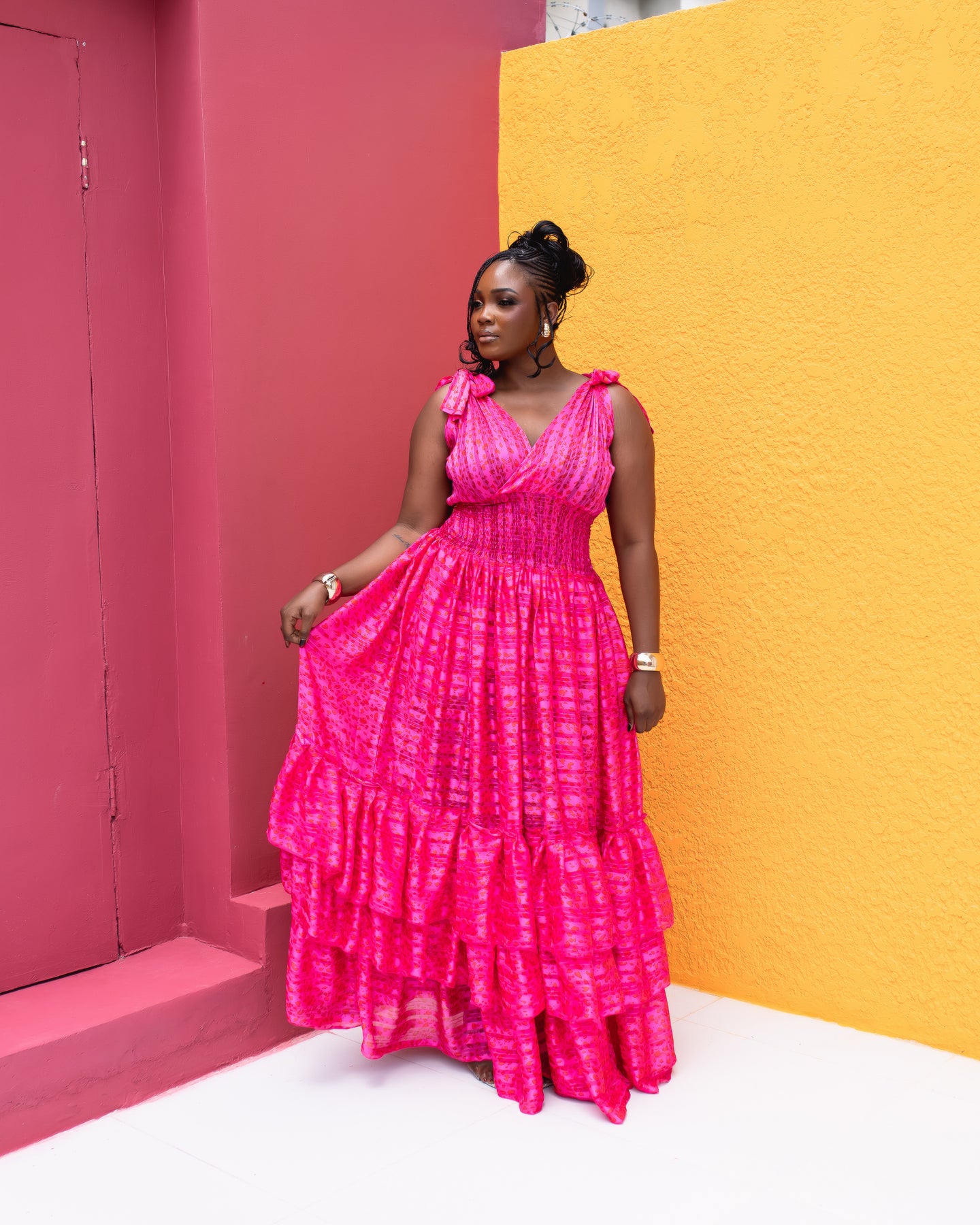 Karasi Dress (Pink Mist Print)