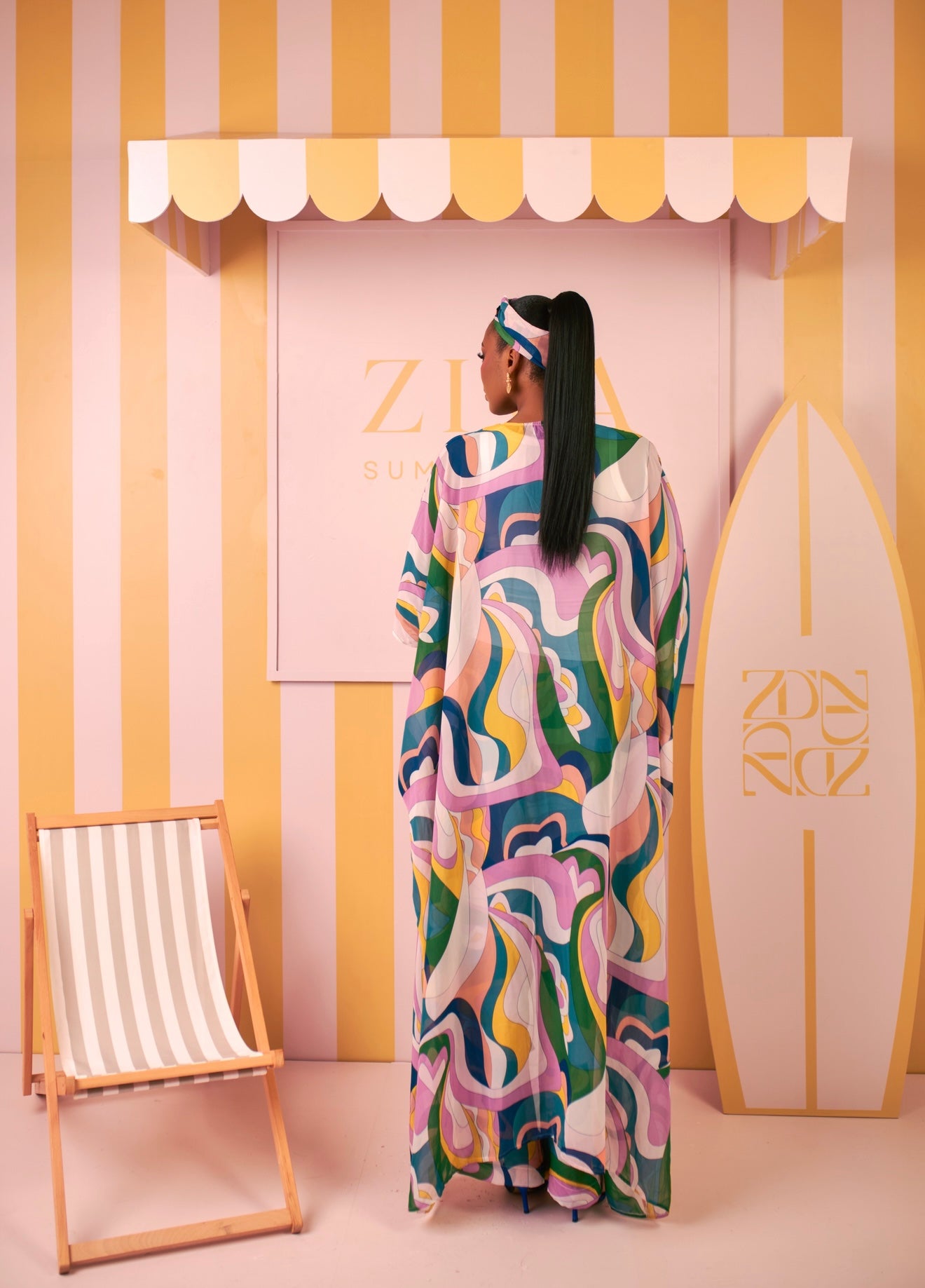 Favor Kimono Set (Pastel Mirage Print)
