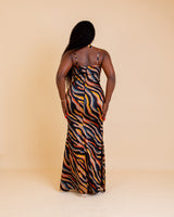 Kiyanah Silk Print Maxi