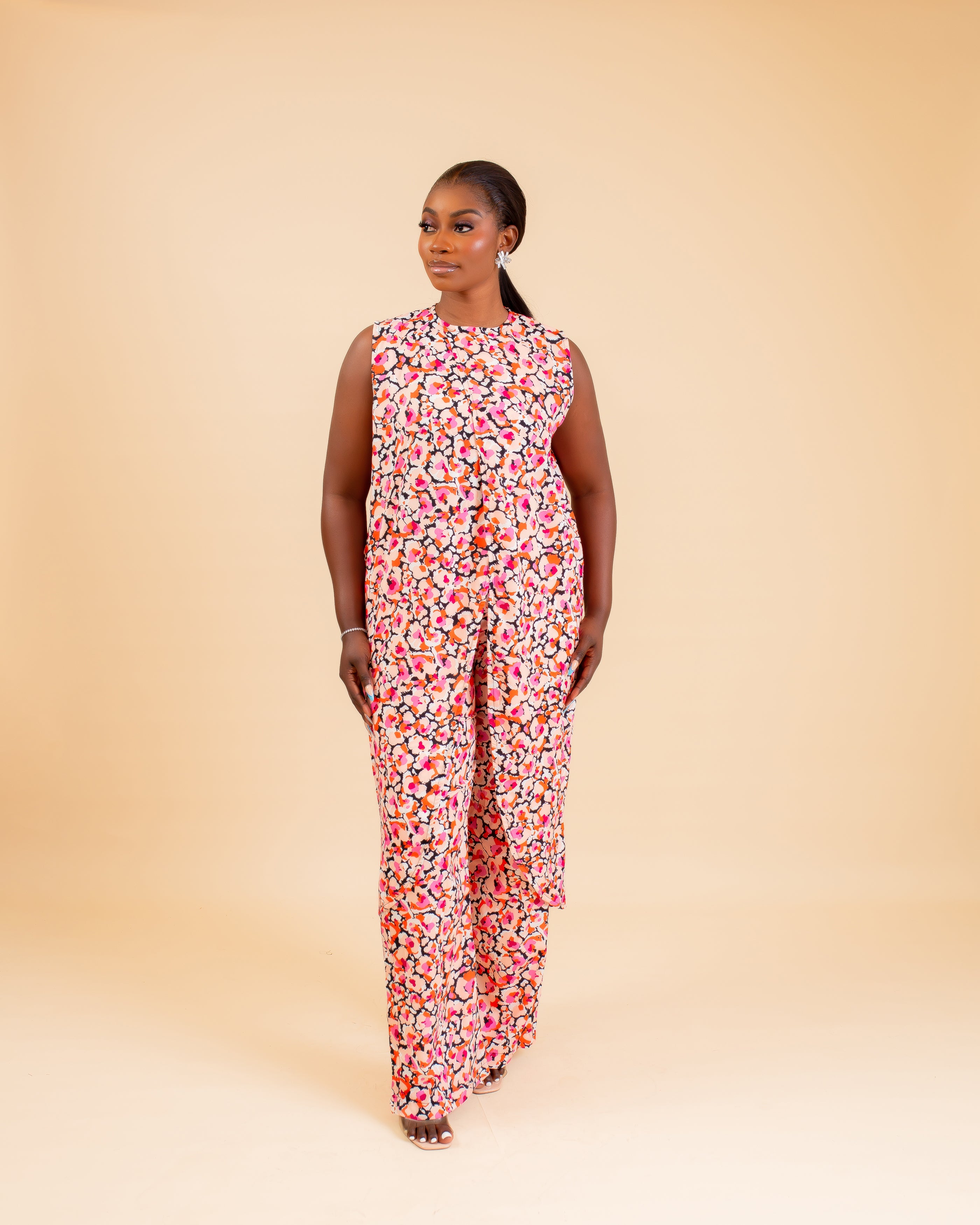 Calista Pants Set (pink)
