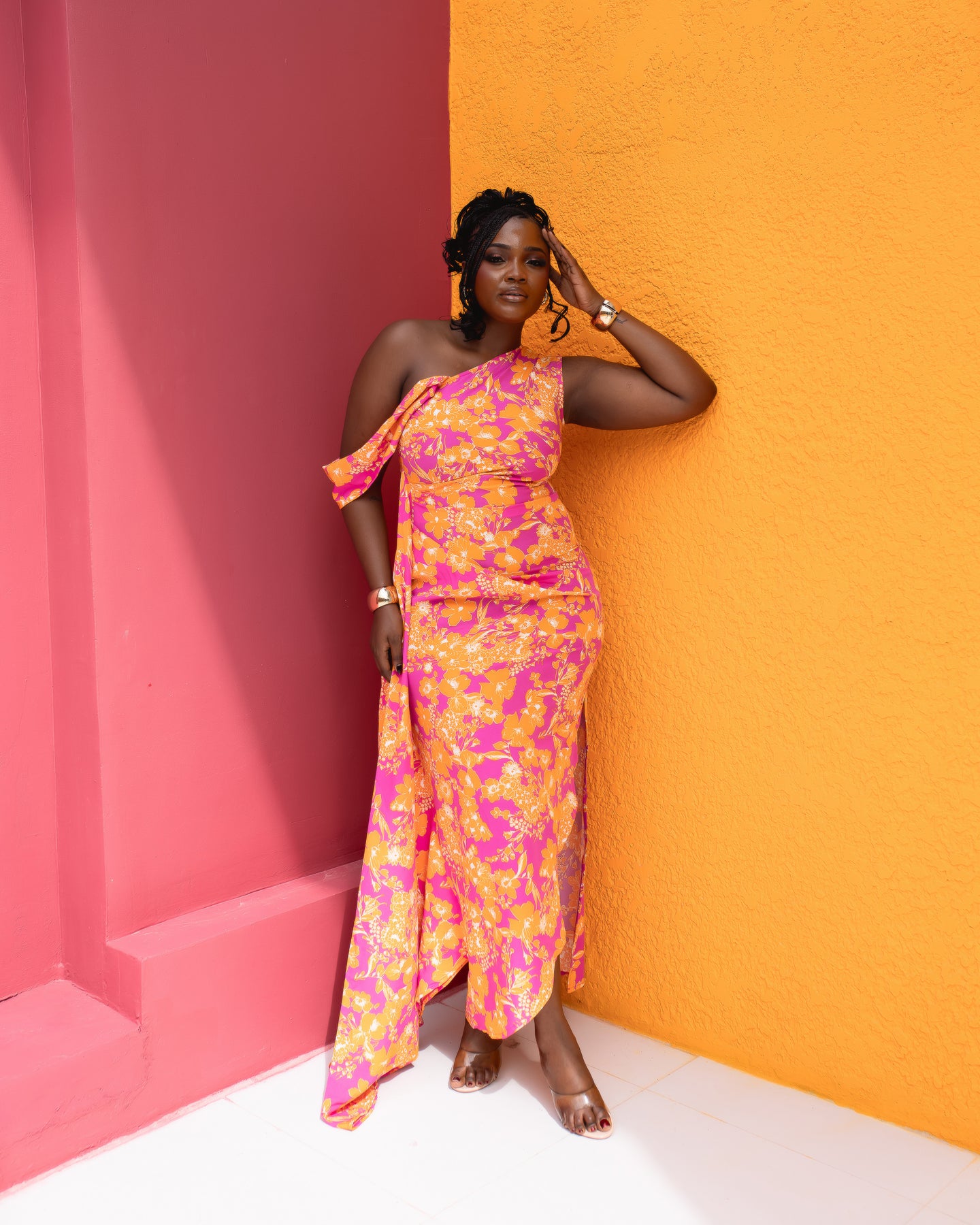 Yaya Dress (Sunset Blossom Print)
