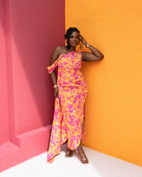 Yaya Dress (Sunset Blossom Print)