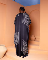 Tassle Silk Bubu ( Noir Geometry)