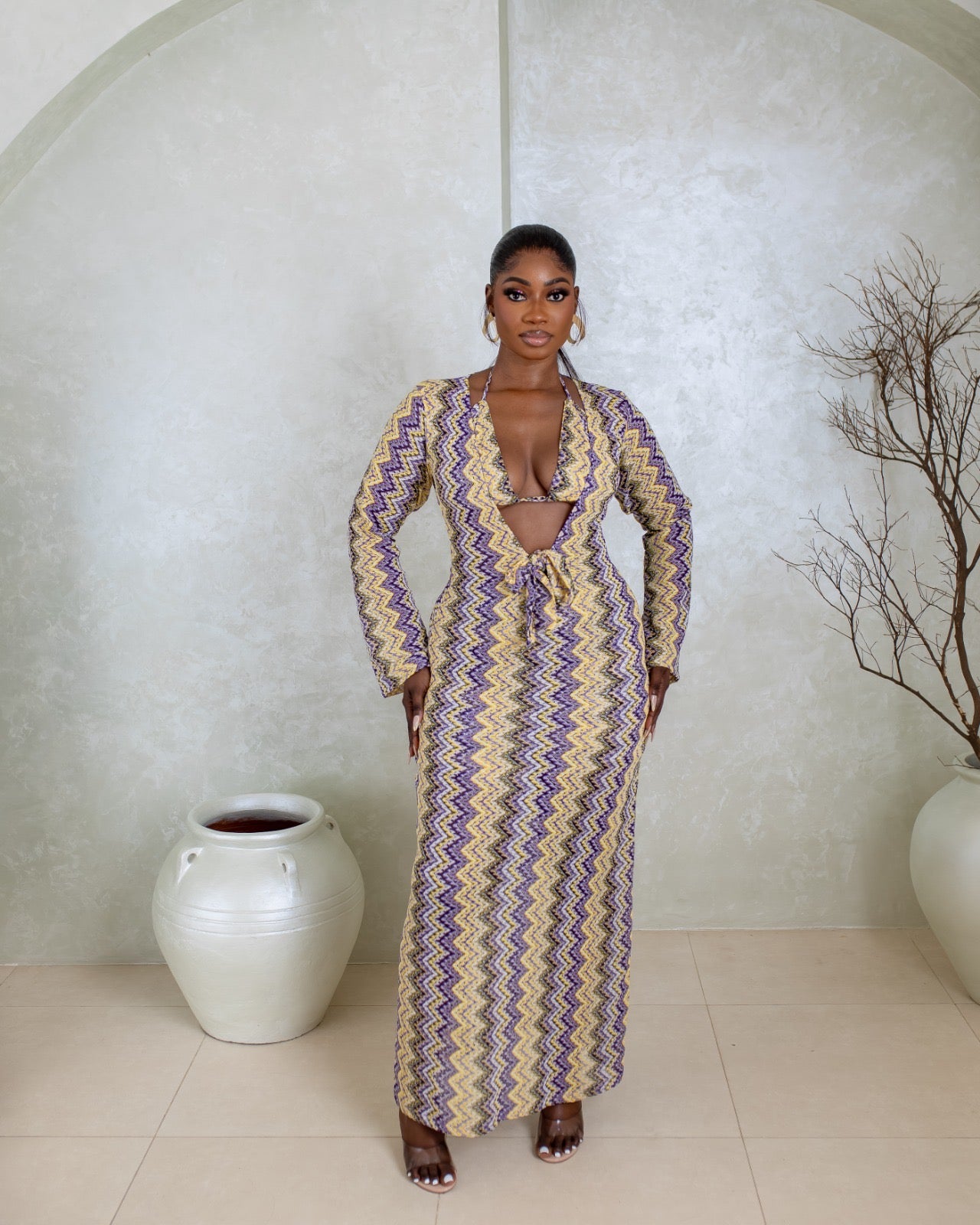 Riyah Bikini & Beach Cover Up(Zuri Print)