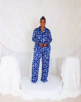Autumn Crystal Sleeve PJ Set (Blue Bells)