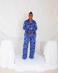 Autumn Crystal Sleeve PJ Set (Blue Bells)