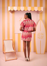 Nadia Jacket Dress Set (Petal Tide Print)