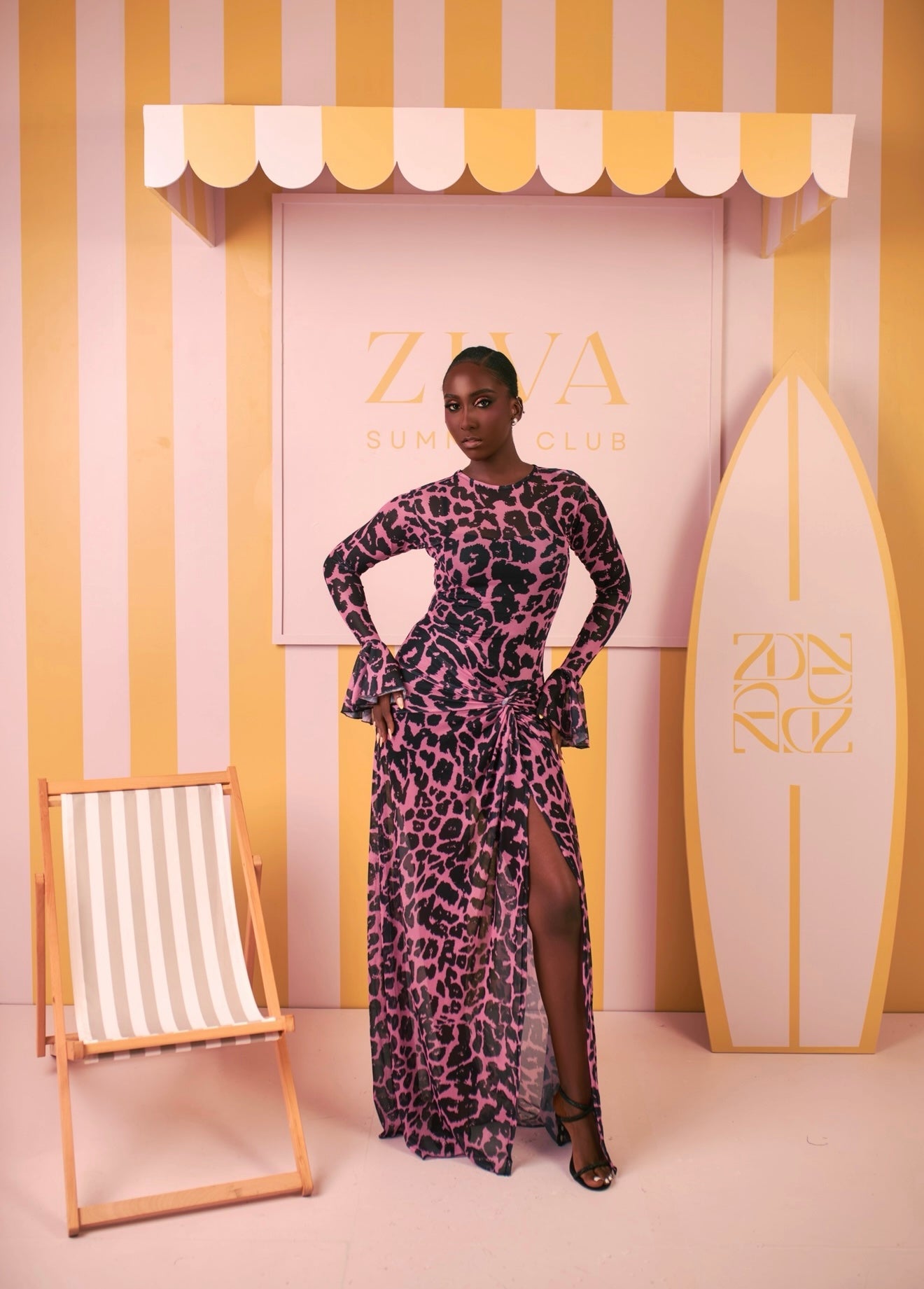 Milan Mesh Dress (Wild Orchid Print) – Ziva Lagos