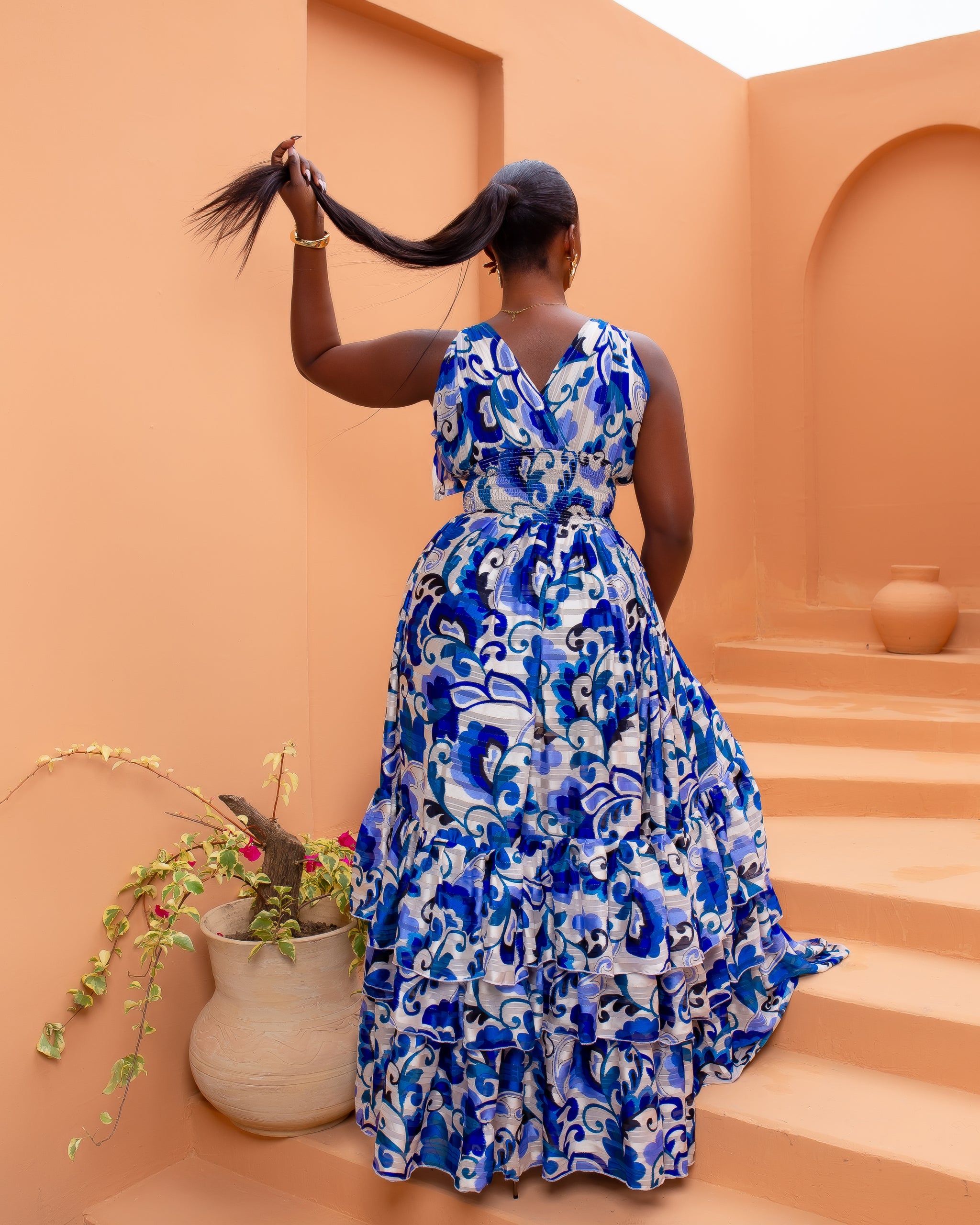 Karesi Dress (Blue Spring)
