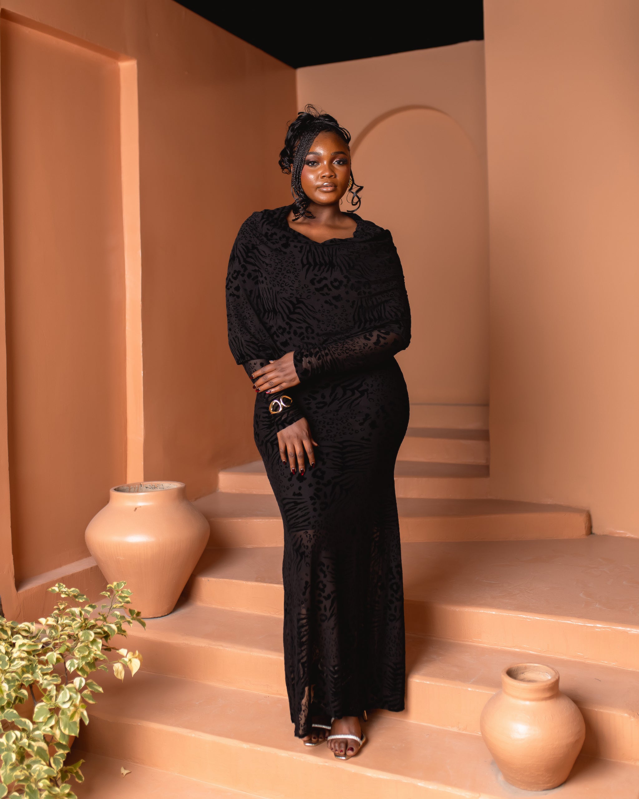Maryam Transformer Dress (Shadow Veil Print)