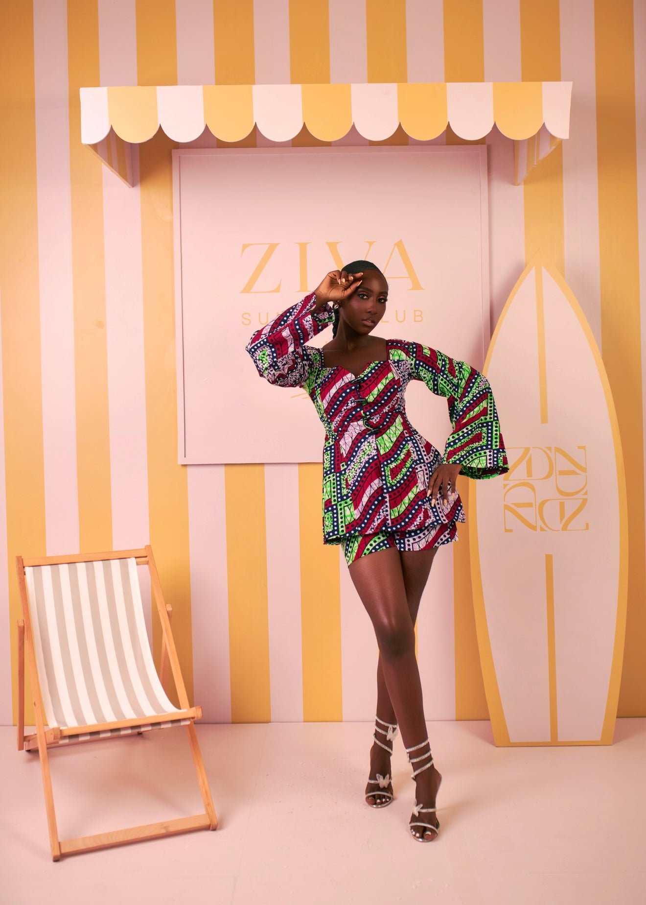Abeni Ankara Short Set (Rhythm Print)
