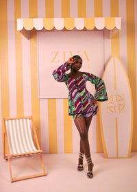 Abeni Ankara Short Set (Rhythm Print)